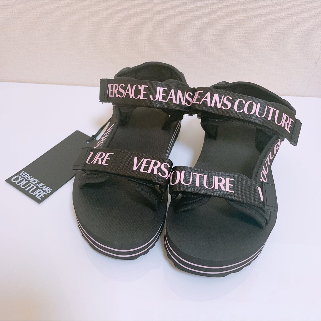 【新品未使用】 VERSACE JEANS COUTURE サンダル 24cm