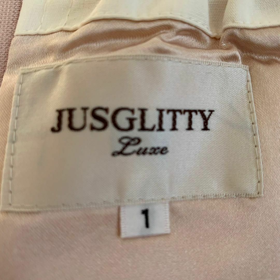 JUSGLITTY(ジャスグリッティー)のJUSGLITTY ジャスグリッティー　ドレス　お呼ばれドレス　1サイズ　ピンク レディースのワンピース(ミニワンピース)の商品写真