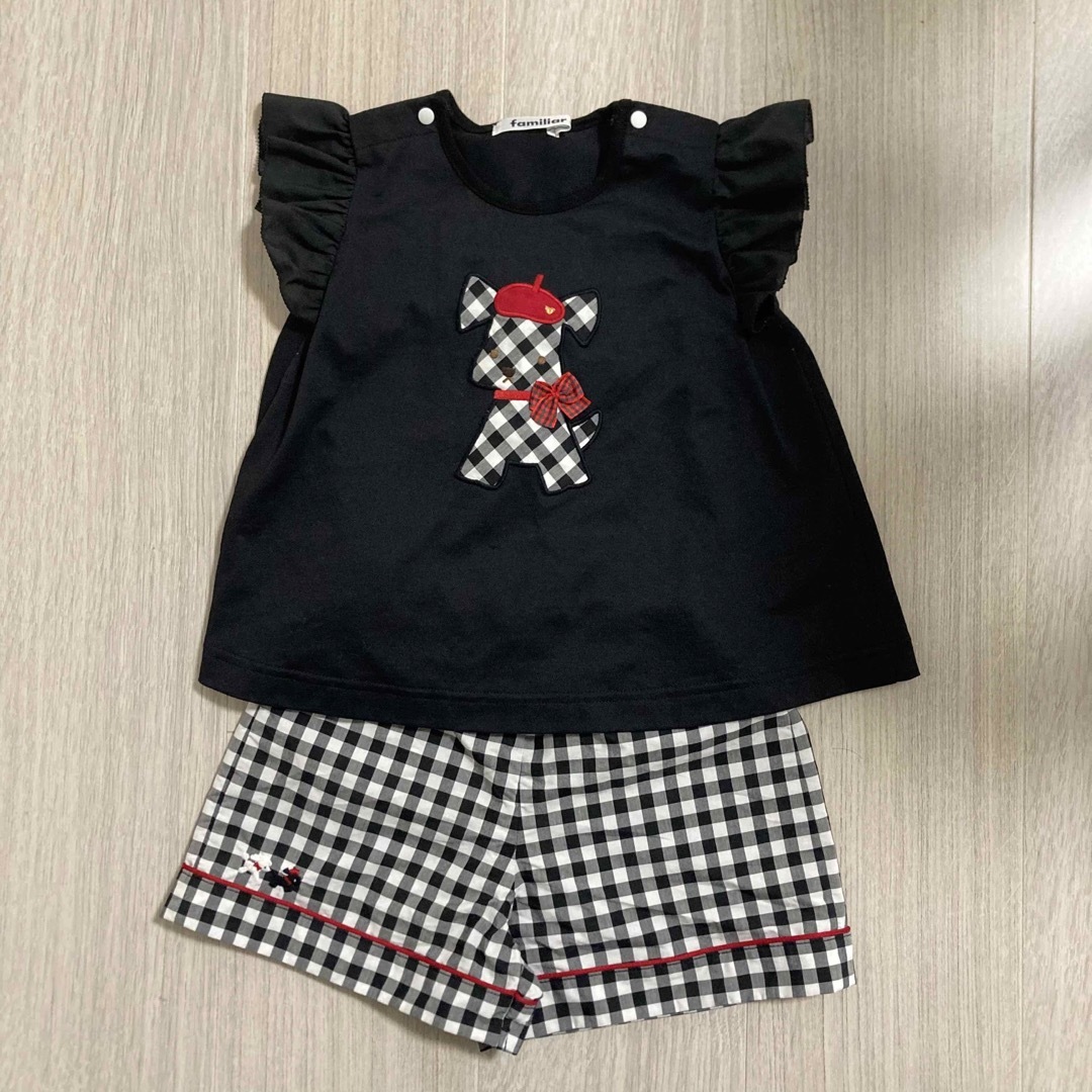 ファミリア チュニック ショートパンツ 90キッズ服女の子用(90cm~)