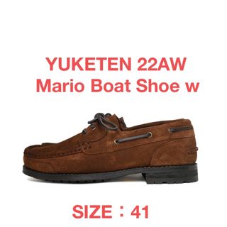YUKETEN - YUKETEN 22AW Mario Boat Shoe w BROWN 41の通販|ラクマ