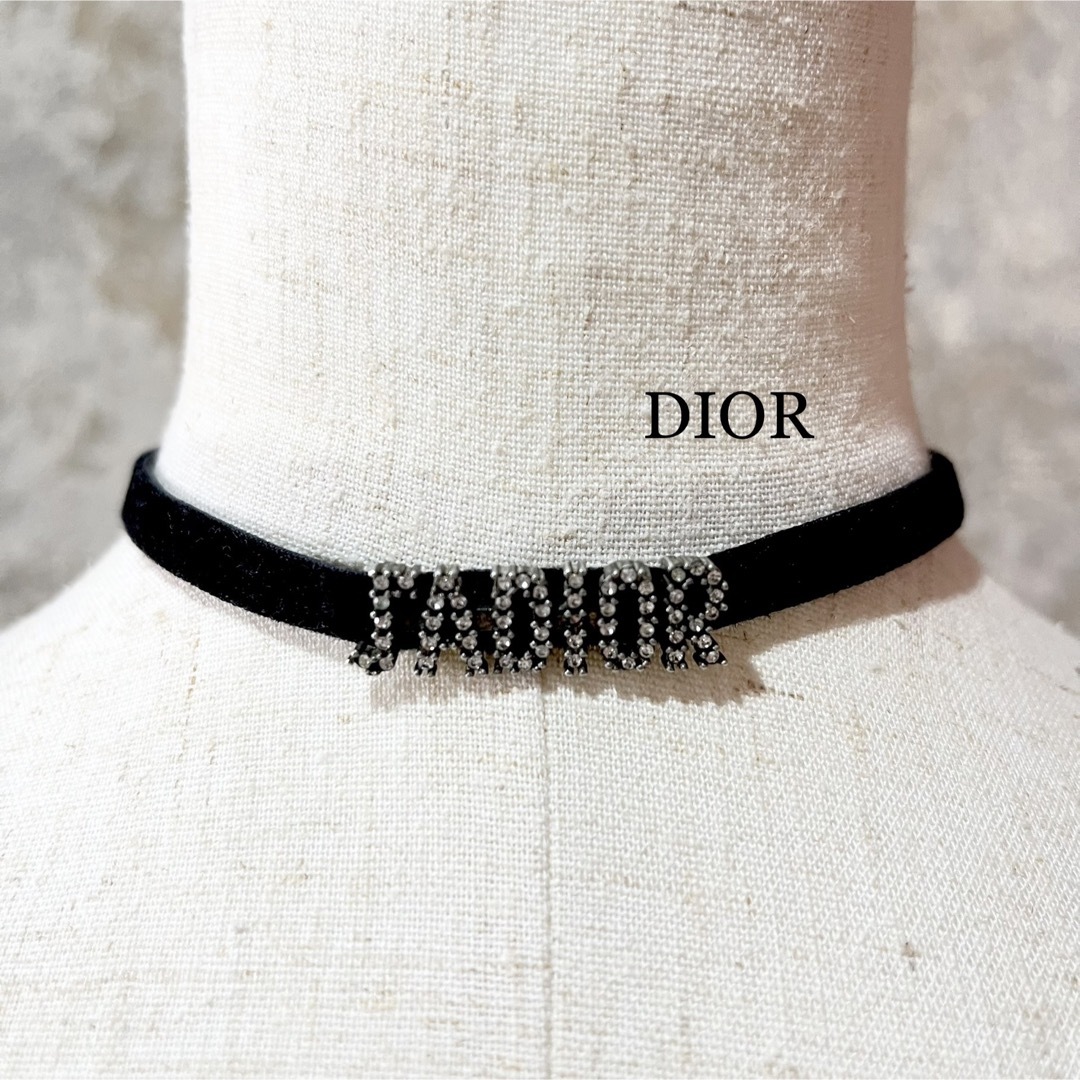 DIOR ディオール チョーカー Christian Dior ベロア