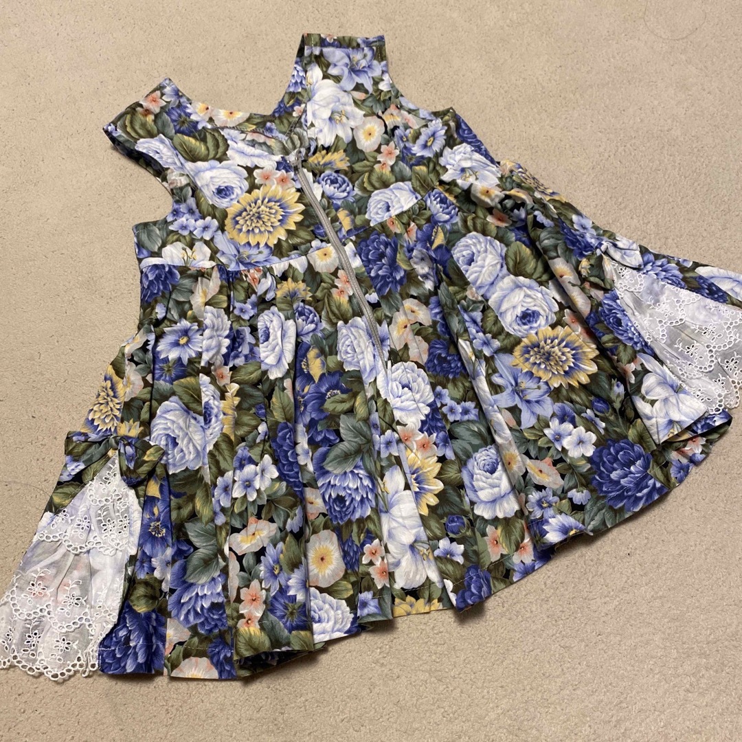 ワンピース 花柄 110cm キッズ/ベビー/マタニティのキッズ服女の子用(90cm~)(ワンピース)の商品写真