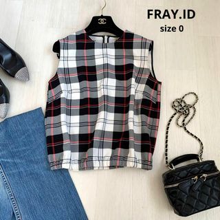 フレイアイディー(FRAY I.D)のFRAY.ID フレイアイディー　チェック　ブラウス　ノースリーブ　トップス(シャツ/ブラウス(半袖/袖なし))