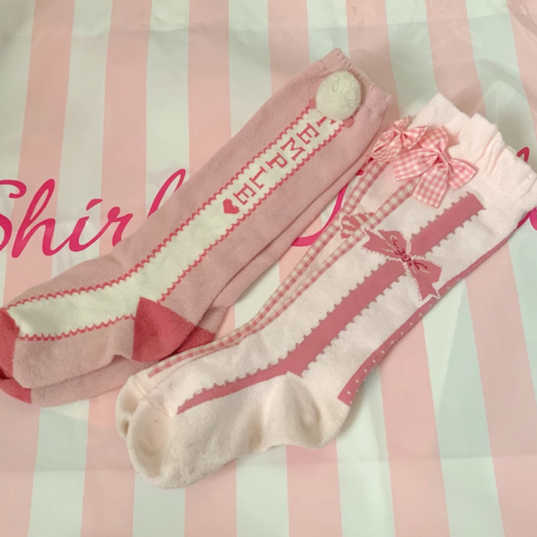 Shirley Temple(シャーリーテンプル)のシャーリーテンプル🎀ハイソックス 161718 キッズ/ベビー/マタニティのこども用ファッション小物(靴下/タイツ)の商品写真