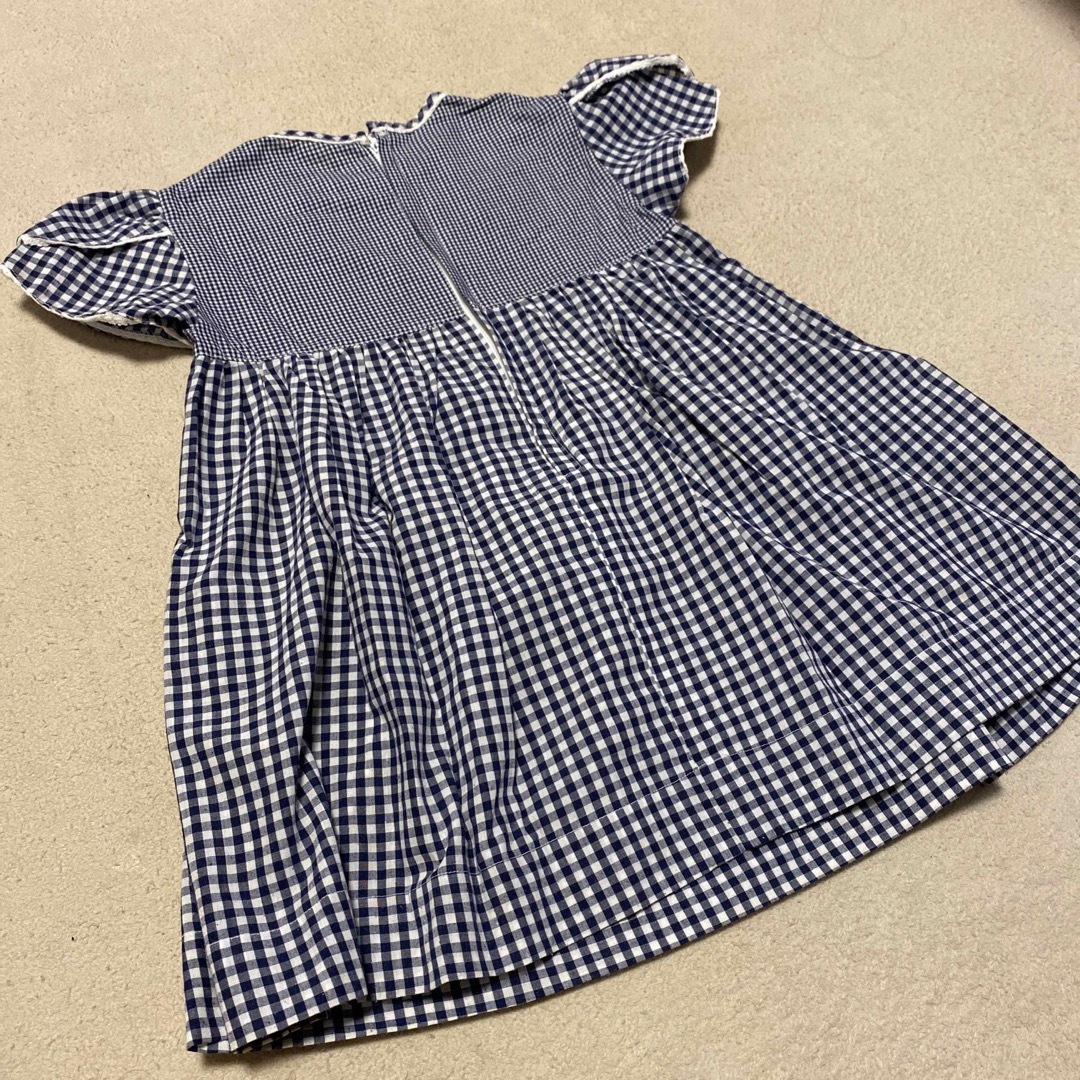 ワンピース ギンガムチェック 100cm キッズ/ベビー/マタニティのキッズ服女の子用(90cm~)(ワンピース)の商品写真