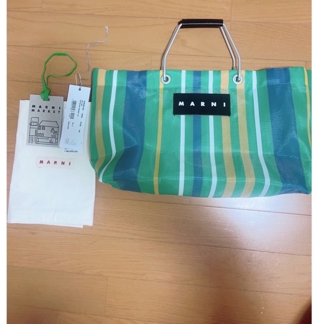 MARNI MARKET ストライプ　ミニバッグ