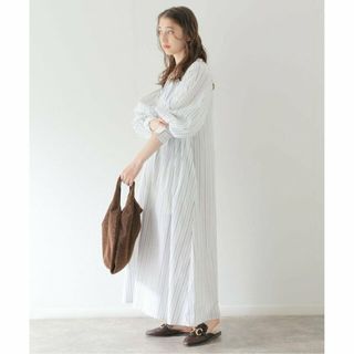 ベーセーストック(B.C STOCK)の【ホワイト】ボリュームスリーブワンピース(ロングワンピース/マキシワンピース)