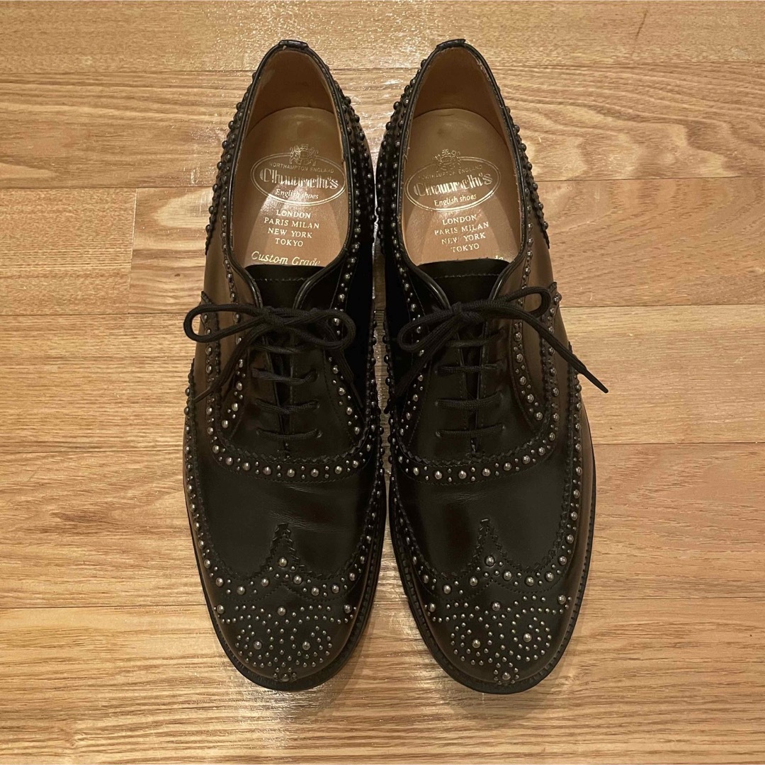 【美品】Church's チャーチ BURWOOD バーウッド スタッズシューズ | フリマアプリ ラクマ