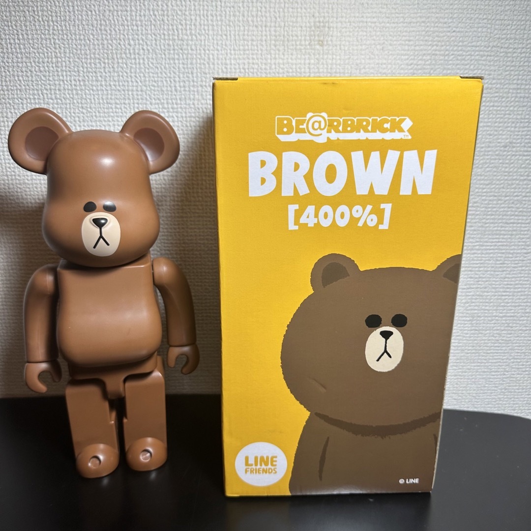 ベアブリック BE@RBRICK400%  LINE ブラウン