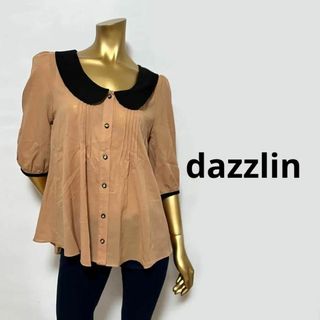 ダズリン(dazzlin)の【3021】dazzlin 7分袖 襟付き シャツ M(シャツ/ブラウス(長袖/七分))