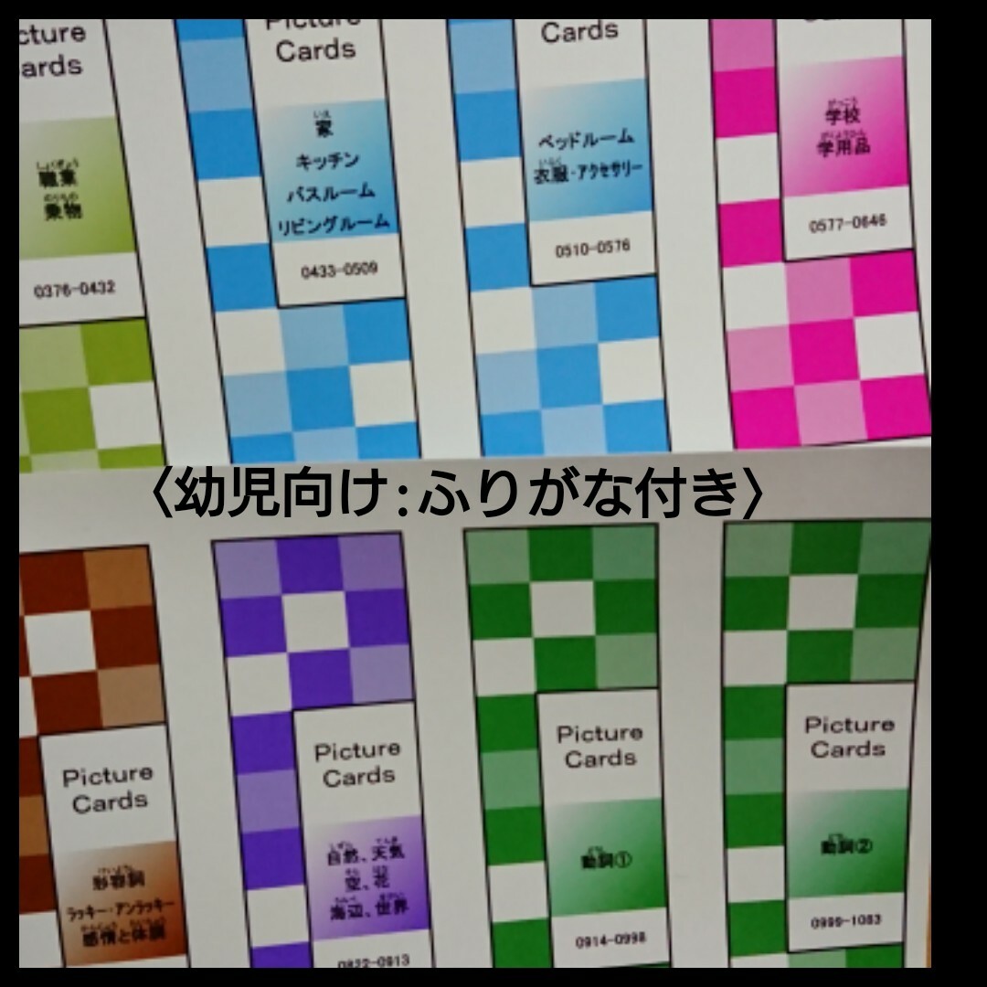 ペッピーキッズクラブ ピクチャーカード収納袋&ラベル&ファイル(特厚)フルセット インテリア/住まい/日用品の文房具(ファイル/バインダー)の商品写真