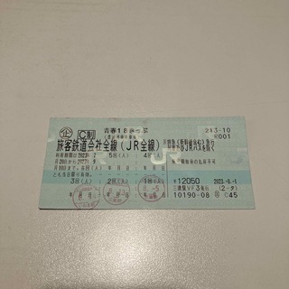 ジェイアール(JR)の青春18きっぷ2回分(鉄道乗車券)