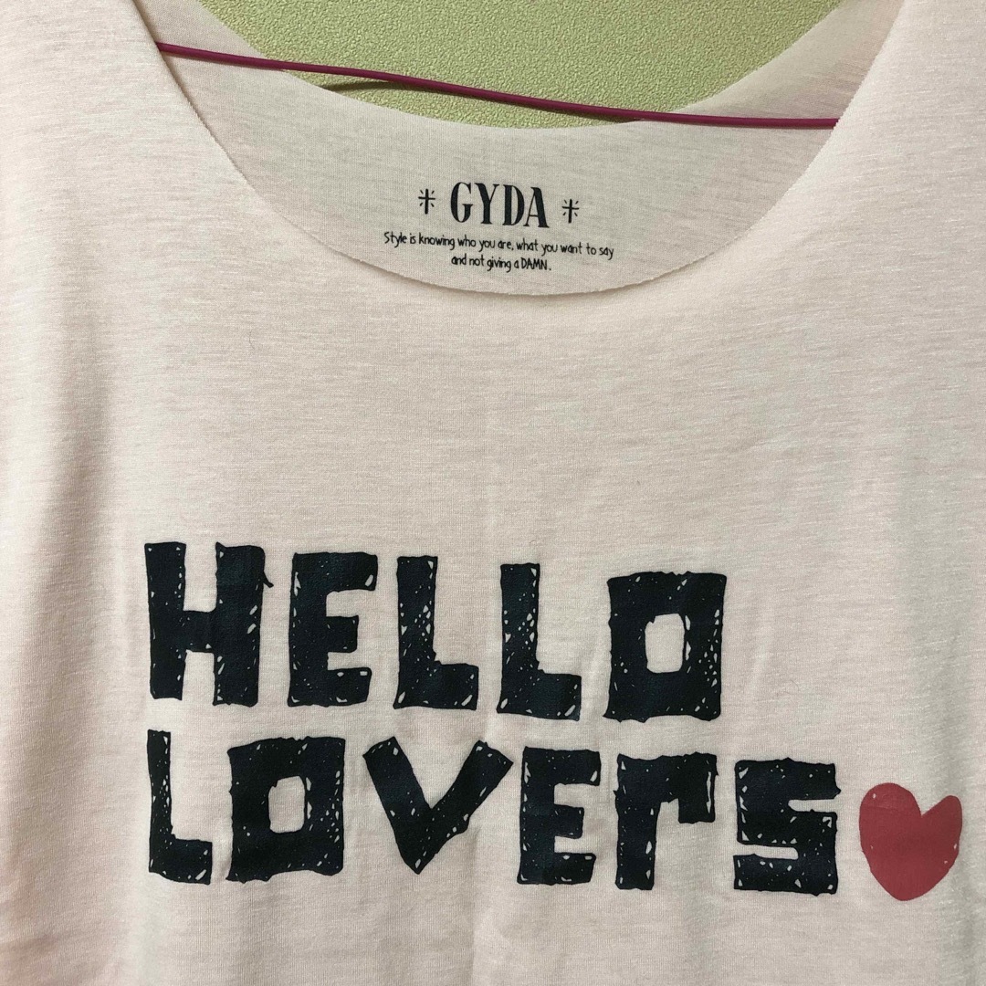 GYDA(ジェイダ)のGYDA トップス　ピンク　未使用品 レディースのトップス(Tシャツ(半袖/袖なし))の商品写真