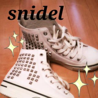 スナイデル(SNIDEL)のsnidel  スタッズスニーカー 24(スニーカー)