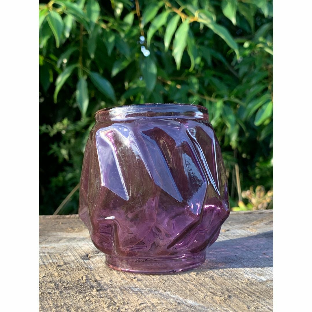 パープル　レッド　ピンク　植木鉢3個セット ハンドメイドのフラワー/ガーデン(プランター)の商品写真