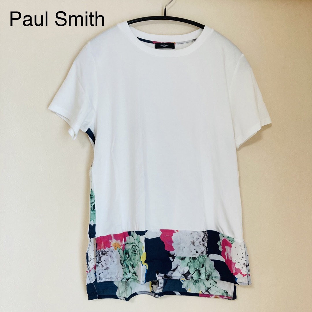 Paul Smith ポールスミス　花柄　半袖Tシャツ　白 | フリマアプリ ラクマ