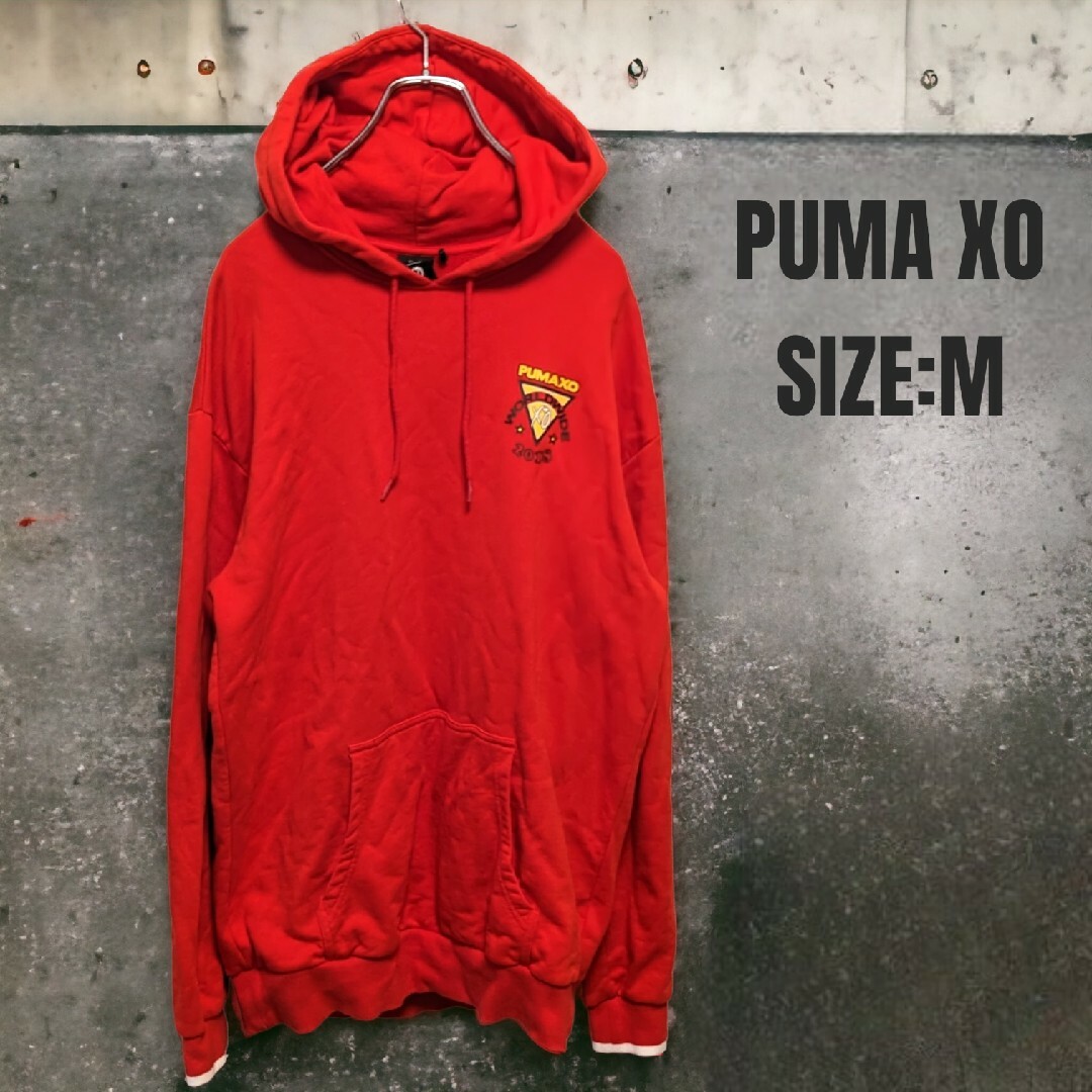 PUMA　プーマ　レッド　トレーナーパーカー