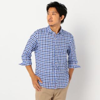 ノーリーズ(NOLLEY'S)の【美品】NOLLEY'S  メンズ　リネンシャツ　七分袖　M(シャツ)