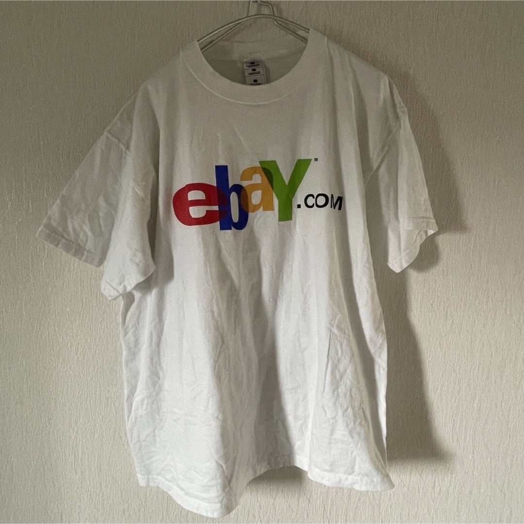 90'S ebayロゴ企業Tシャツ　フルーツオブザルーム ＸＬ　希少美品