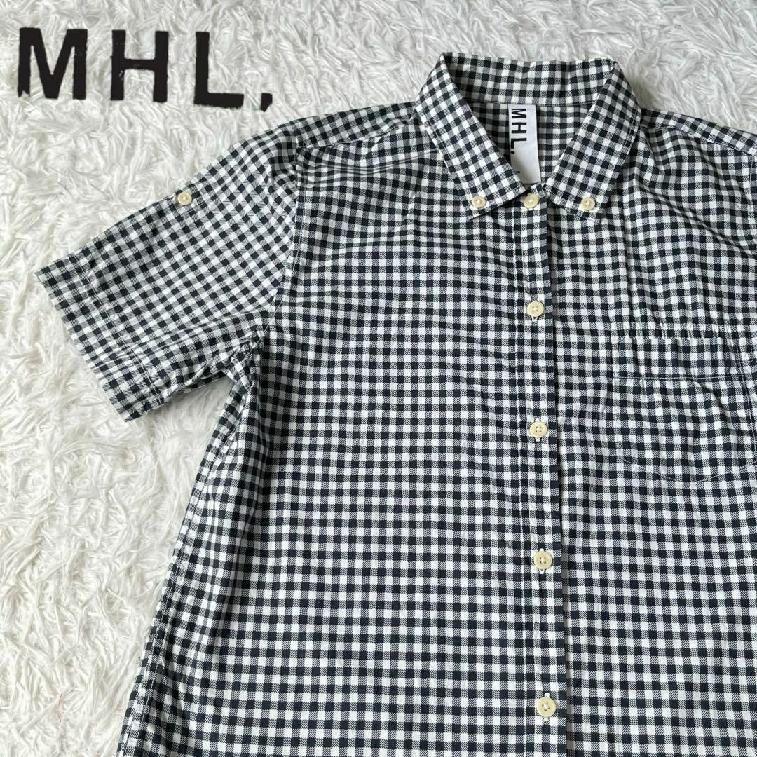 アウトレット☆送料無料】 MHL ギンガムチェック半袖シャツ - トップス