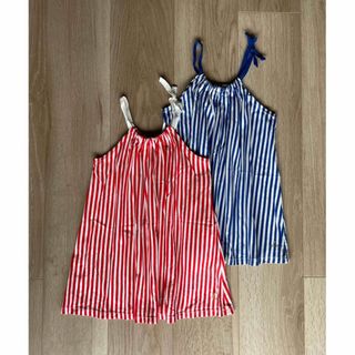 プチバトー(PETIT BATEAU)のPETlT BATEAUワンピース2点セット86cm(ワンピース)