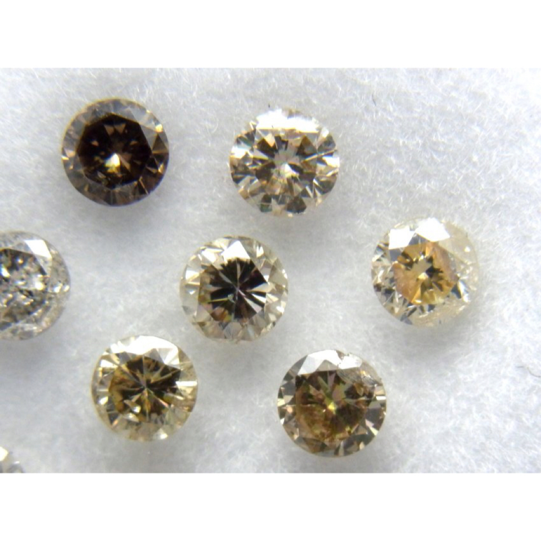売り値 ブラウンカラー系 SI~Iクラス 合計0.71ct 天然ダイヤ