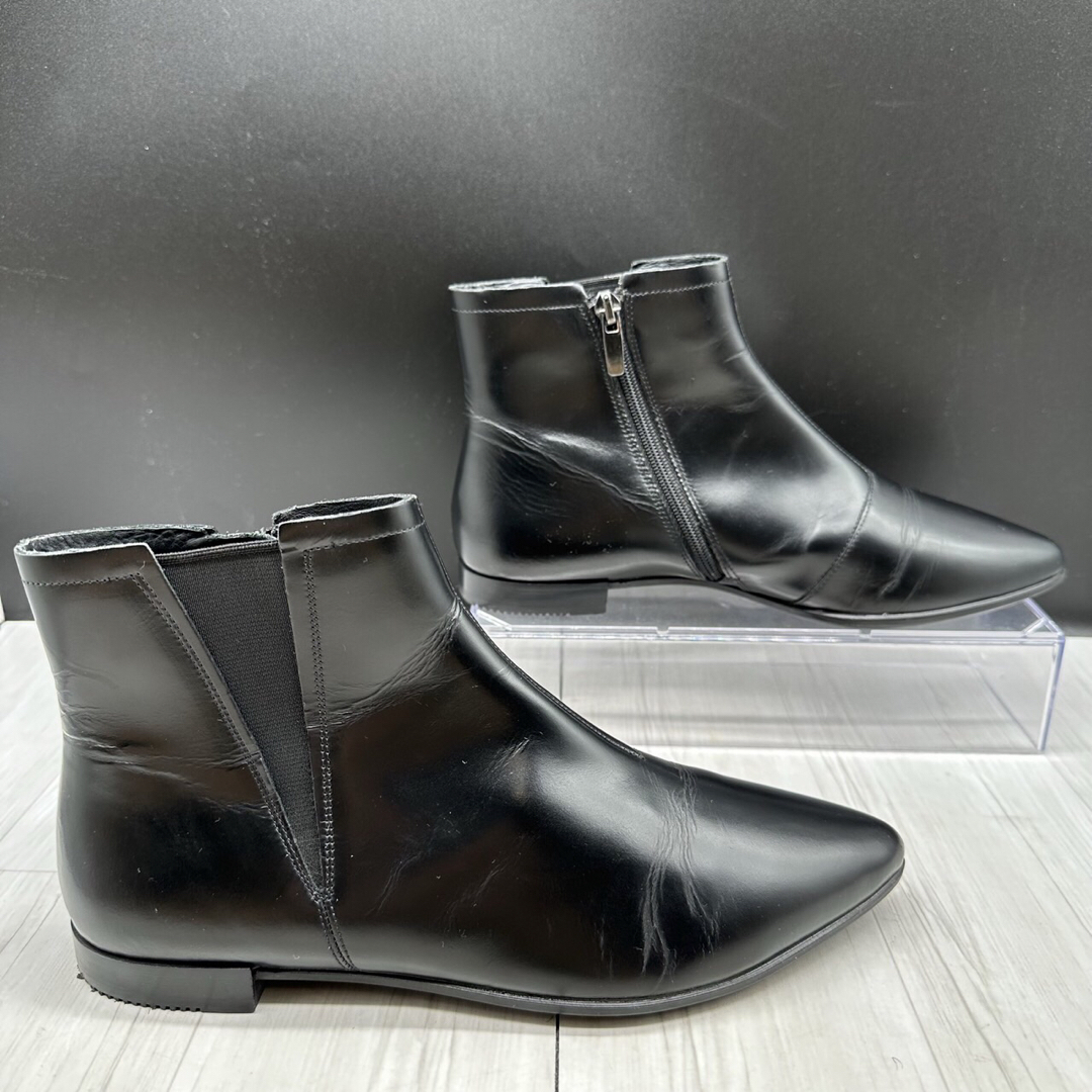 【ecco】エコー 23.5 ショートブーツ レザー 37 ブラック