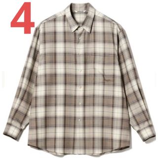 AURALEE オーラリー 23aw チェックシャツ 新品 サイズ4