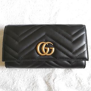 グッチ(Gucci)の【横高店購入☆正規品】GUCCI GGマーモント  コンチネンタルウォレット 箱(財布)