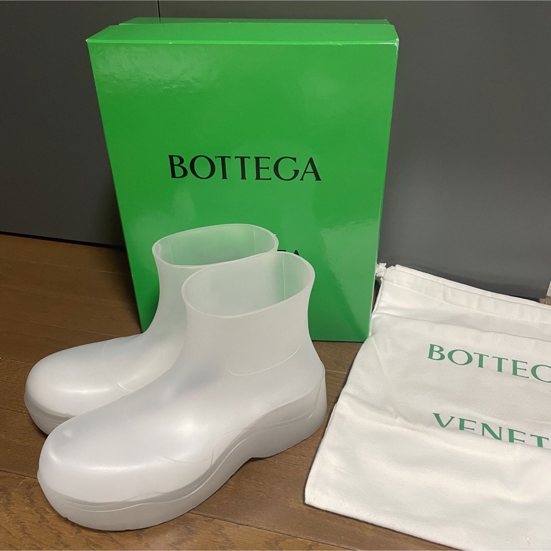 Bottega Veneta - BOTTEGA VENETA パドルブーツ クリアラバー 定価