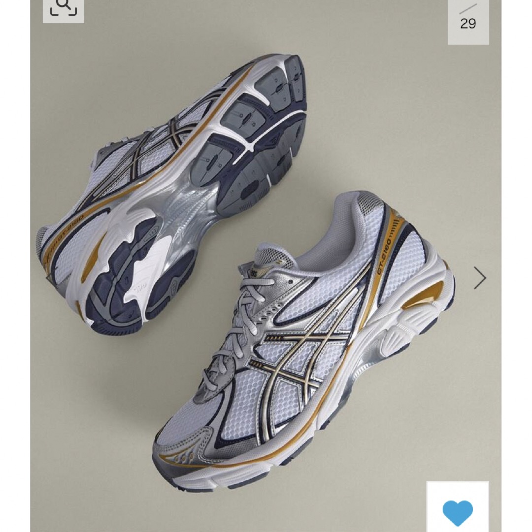 asics(アシックス)のアシックス　GT 2160  イエロー　White/Pure Silver   レディースの靴/シューズ(スニーカー)の商品写真