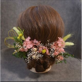 ハンドメイド 髪飾り 結婚式 成人式(ヘアアクセサリー)