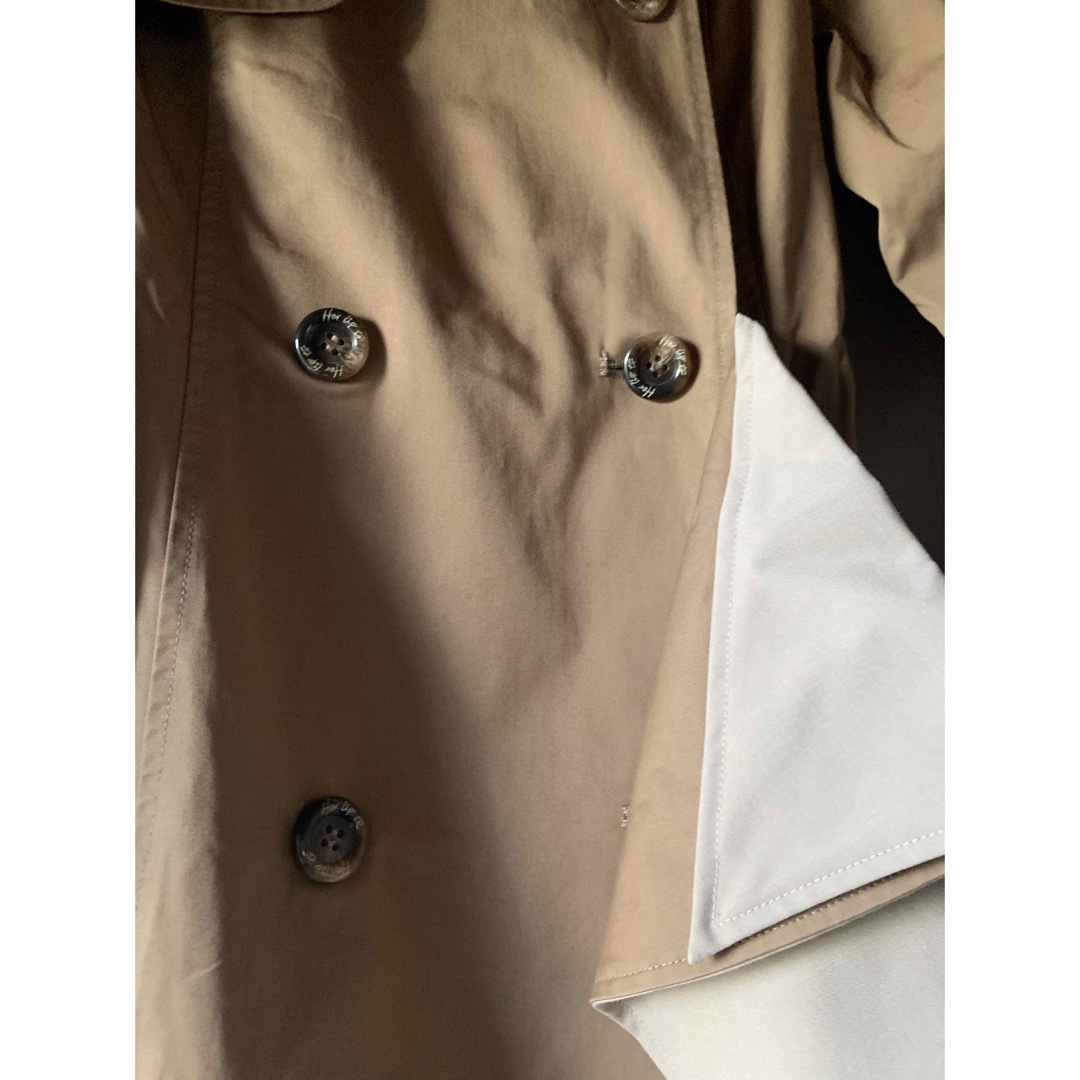 Herlipto Gaba Ruffled cottonTrenchCoat - トレンチコート