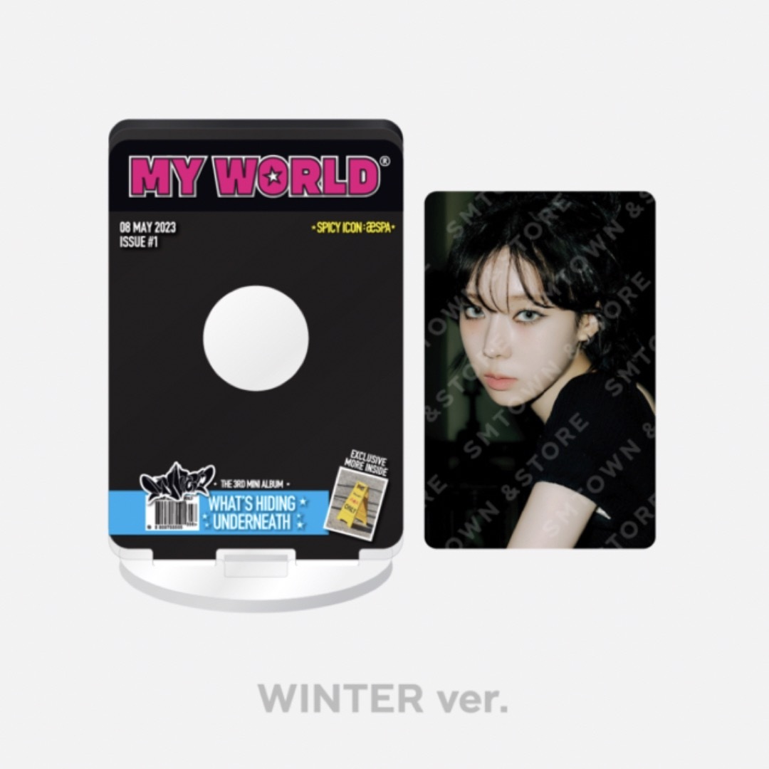 aespa MY WORLD PHOTO CARD STAND WINTER