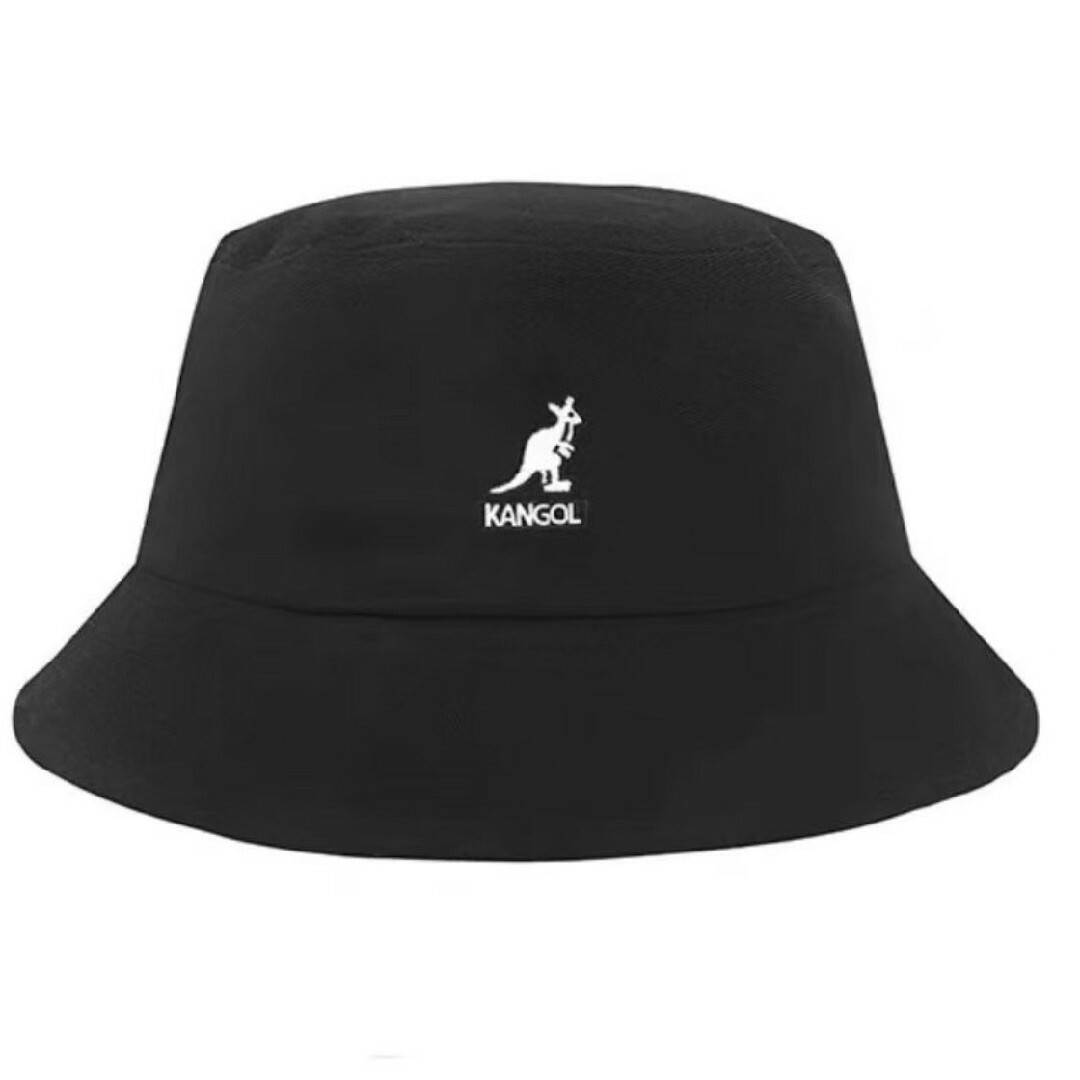 KANGOL(カンゴール)のカンゴール！　バケットハット　バケハ　黒　韓国　カジュアル　ストリート　アウトド レディースの帽子(ハット)の商品写真