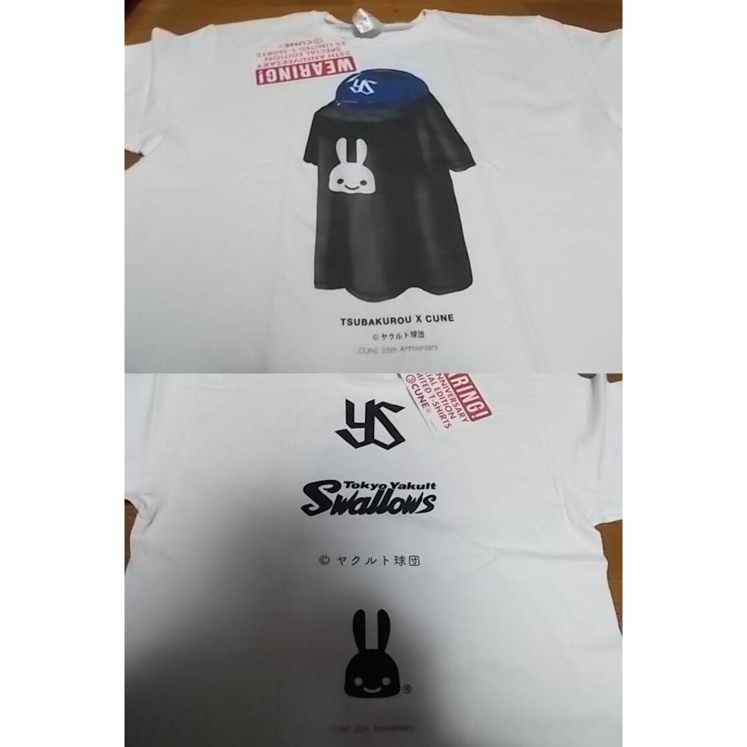 新品 cune キューン 25周年記念 ヤクルトスワローズ Tシャツ XL www ...