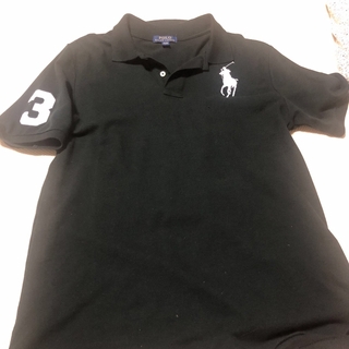ポロラルフローレン(POLO RALPH LAUREN)のラルフローレン　ポロシャツ　黒　XL（18-20）(ポロシャツ)