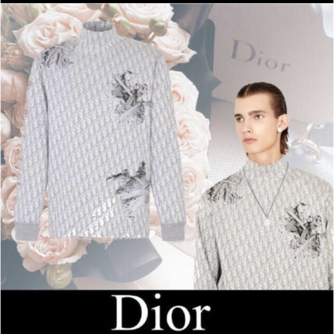 Dior × Daniel Arsham 20ss オブリークハイネックニット