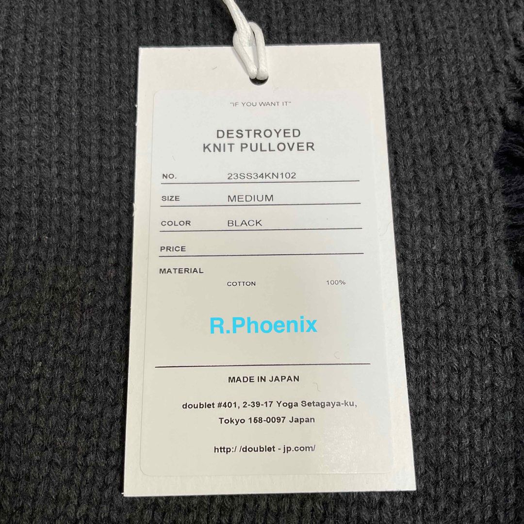 doublet - doublet DESTROYED KNIT PULLOVER Mの通販 by R.Phoenix