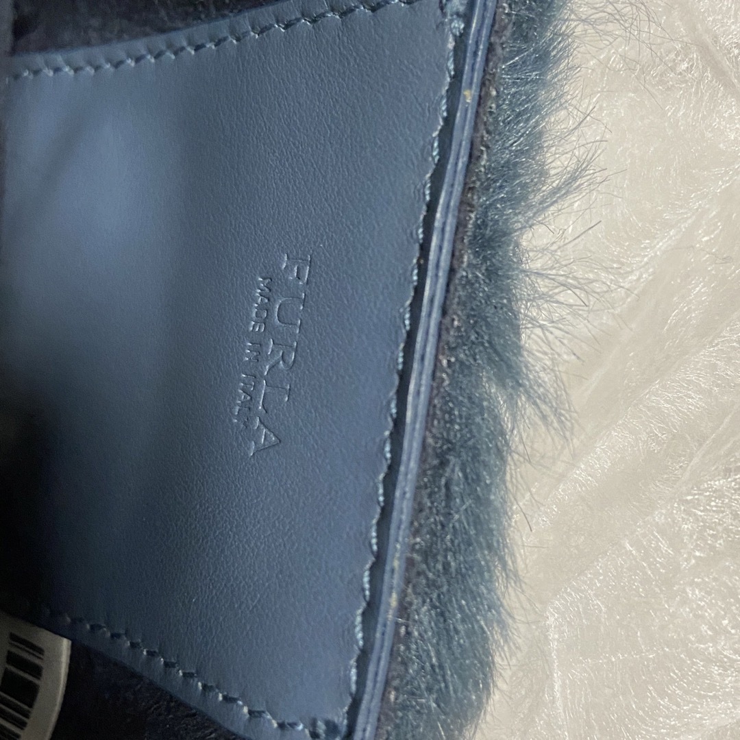 美品 フルラ FURLA メトロポリス ファー ミニバッグ チャーム
