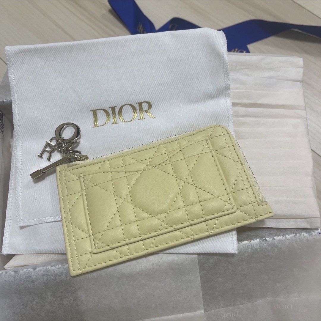 ファッション小物LADY DIOR コンパクト ジップ カードホルダー