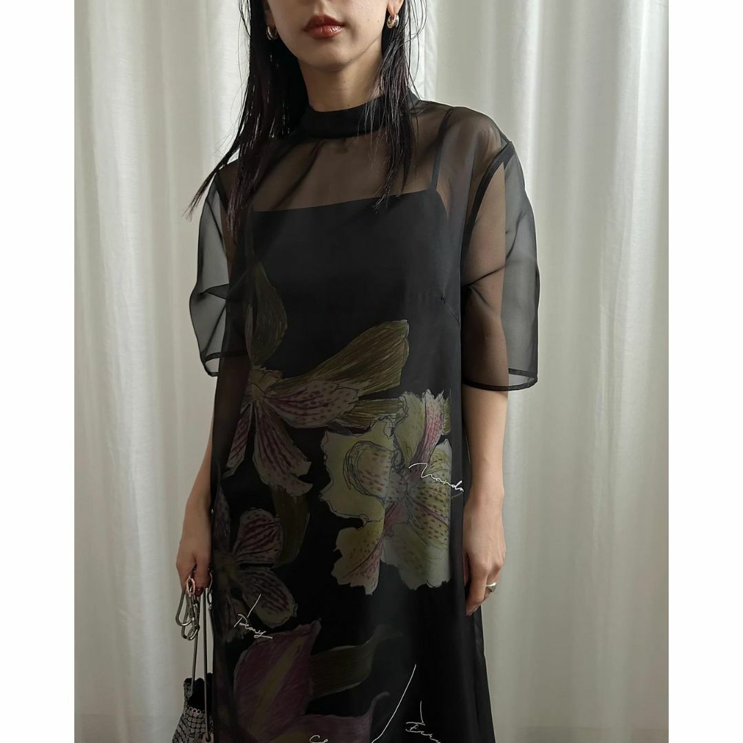 KEITAMARUYAMA× AMERI SHEER LAYERED DRESS