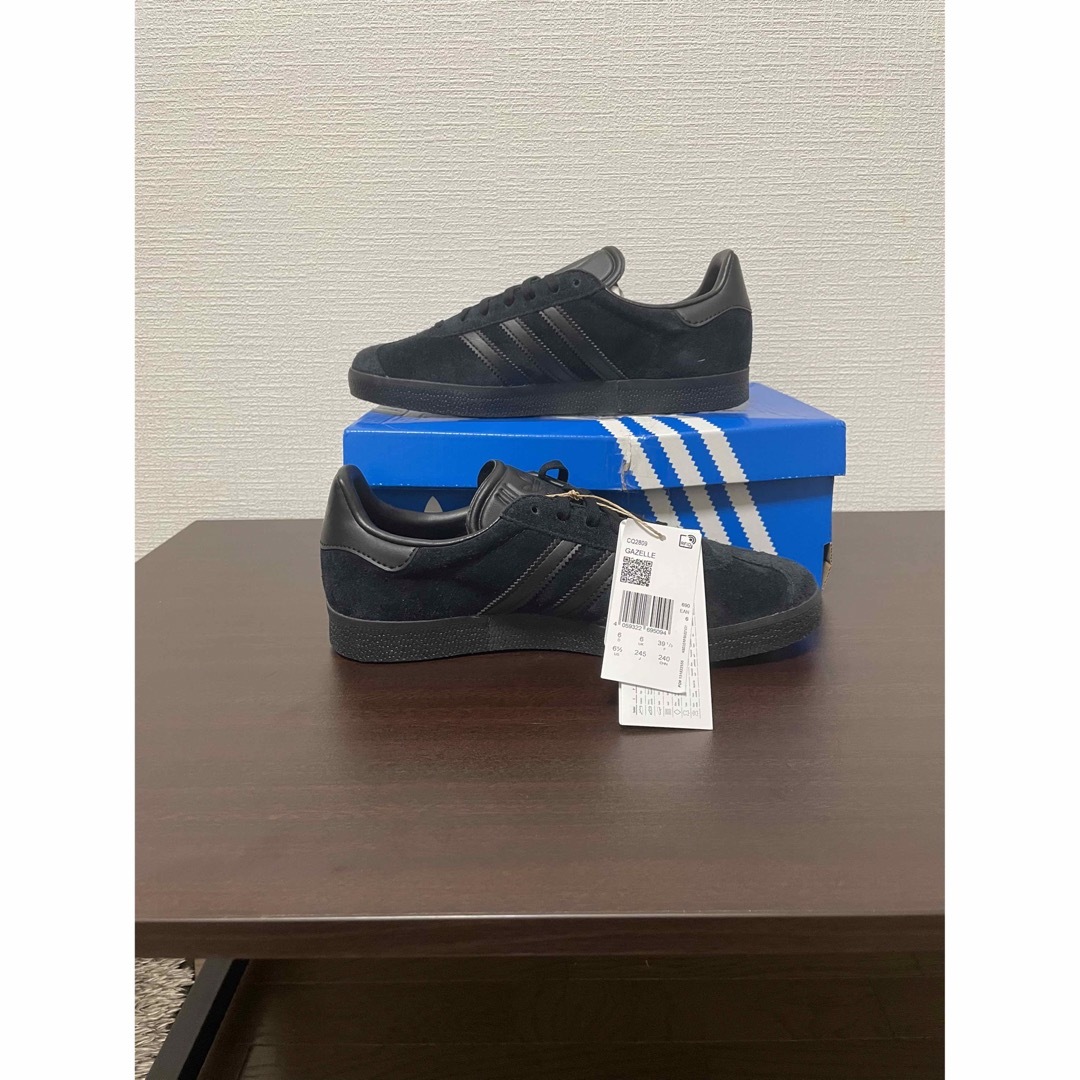 新品未使用 24.5㎝ adidas gazelle Triple Black