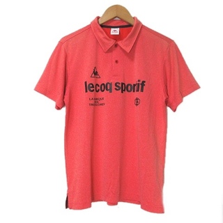 ルコックスポルティフ(le coq sportif)のルコックスポルティフ 半袖 ポロシャツ ゴルフ ウエア L 赤 ■GY08(ポロシャツ)