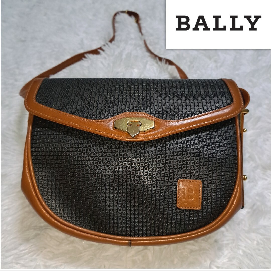 BALLY vintage バイカラー ショルダーバッグ