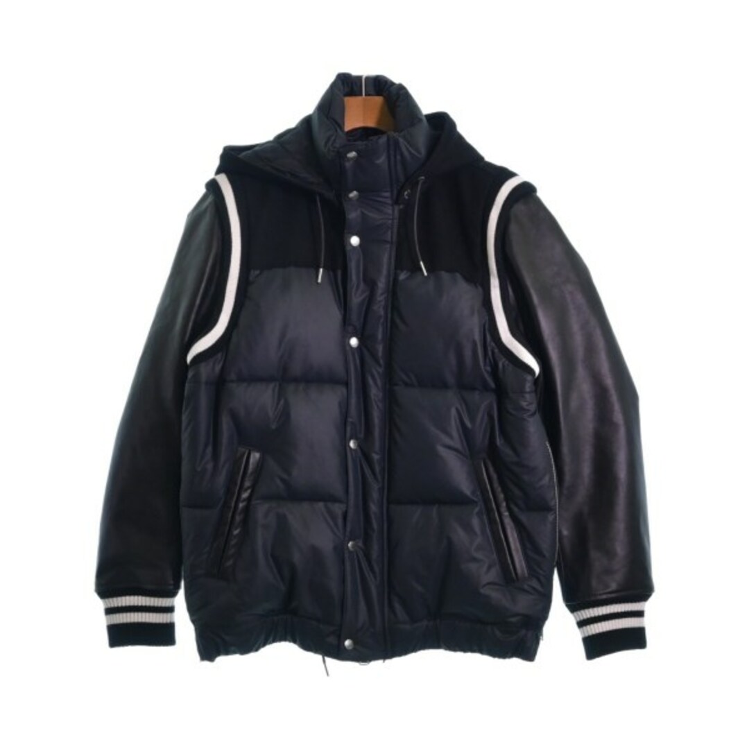 sacai - sacai サカイ ブルゾン -(XL位) 紺x黒 【古着】【中古】