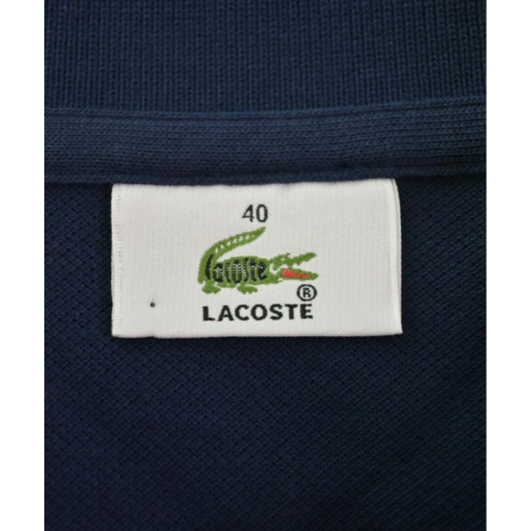 LACOSTE(ラコステ)のLACOSTE ラコステ ポロシャツ 40(M位) 紺 【古着】【中古】 レディースのトップス(ポロシャツ)の商品写真