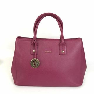 フルラ(Furla)のFURLA フルラ レザー ハンドバッグ パープル ブランド(ハンドバッグ)