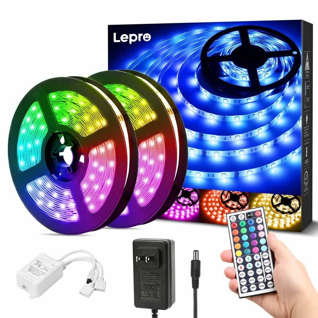 【特価セール】Lepro LEDテープライト SMD 5050 防水 ledテー