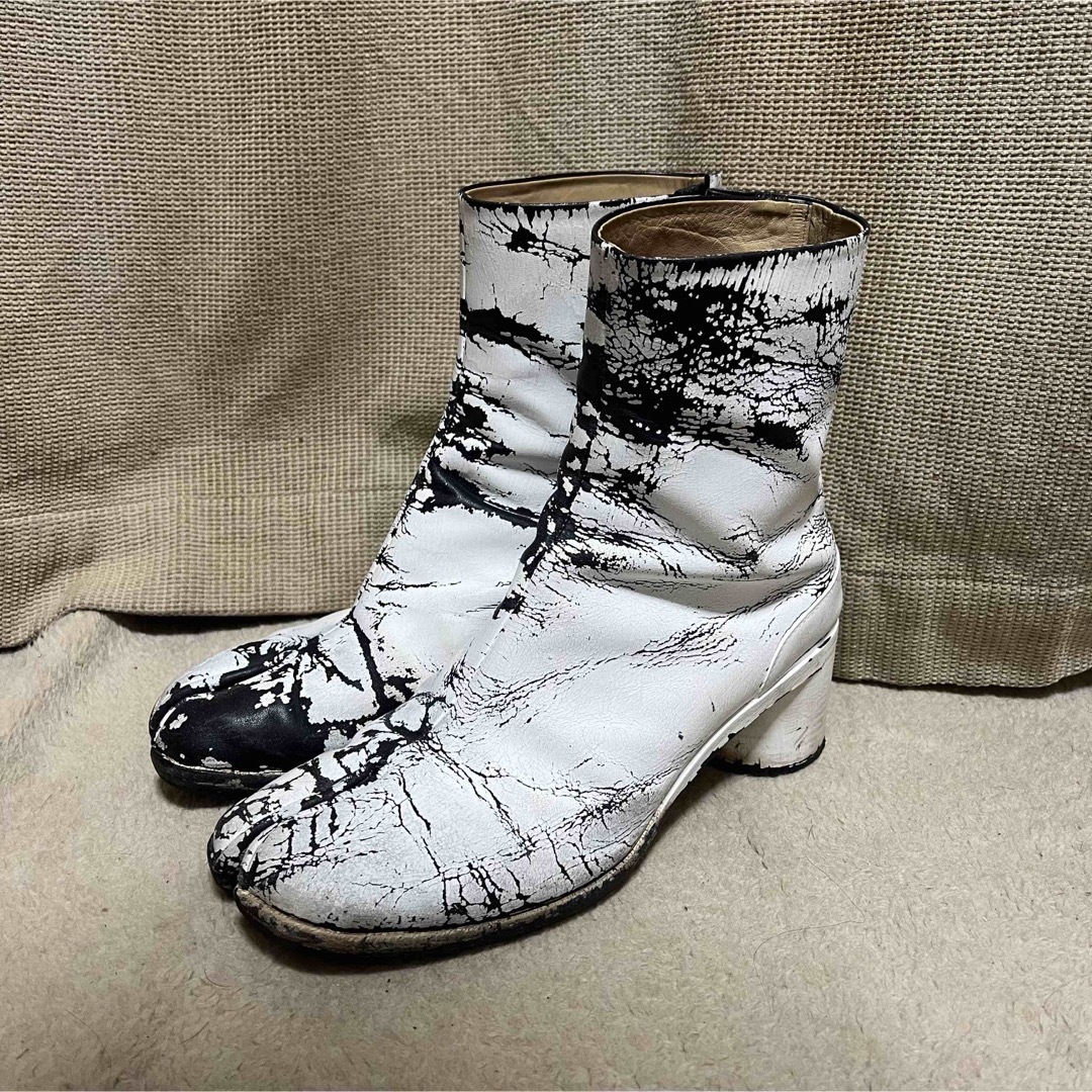 ブーツ最終価格）Maison Margiela painted tabi タビブーツ - ブーツ